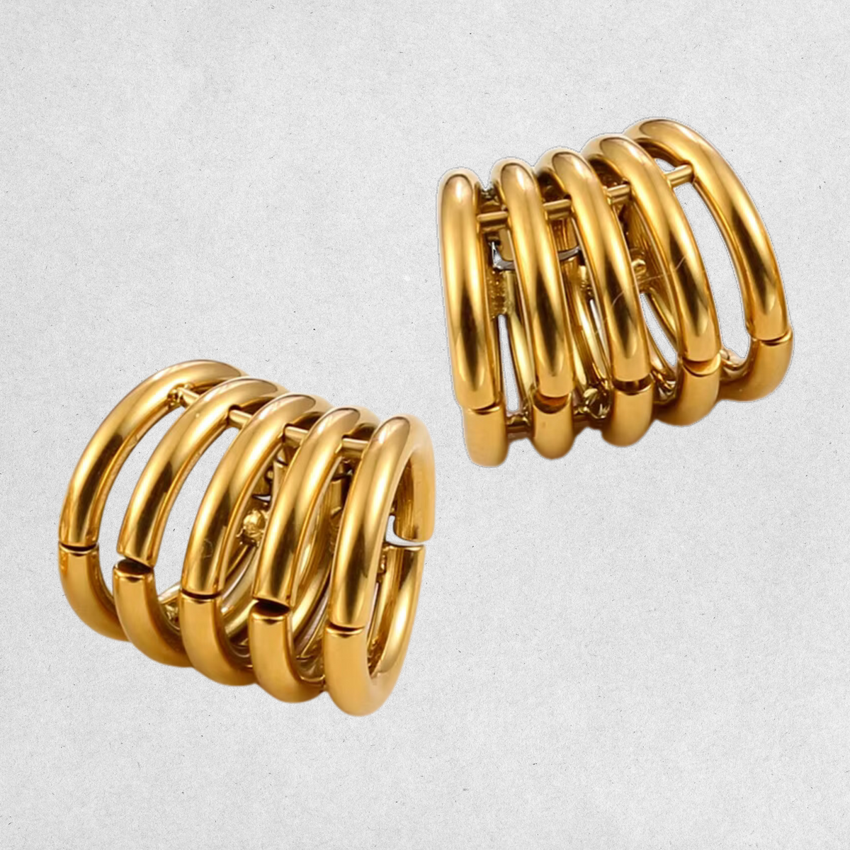 Goldener Stack Ring Cuff
