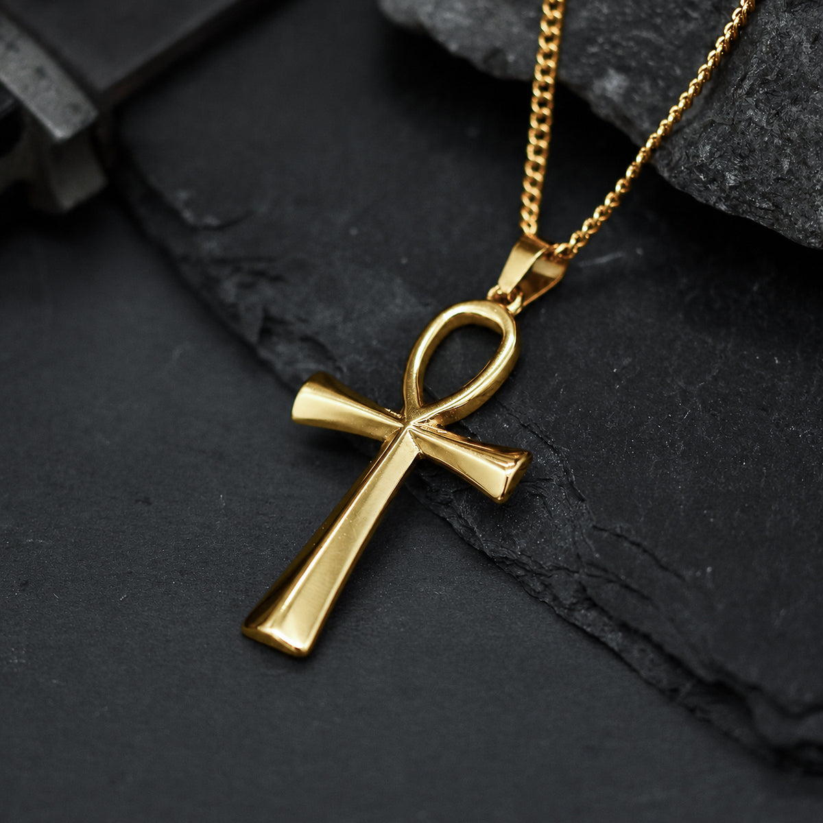 Ankh Necklace – Silver & Gold
