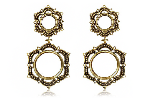 brass Mandala Flower Tunnel #PM01 - Fux Jewellery