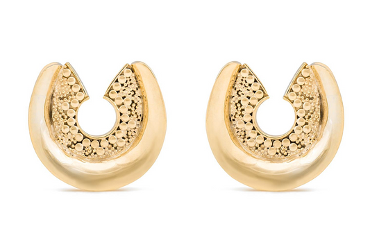 Golden Maya Saddle Hangers #BH08 - Fux Jewellery