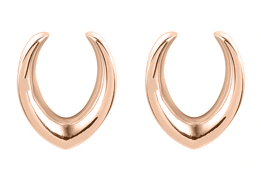 Rose Gold V-Shaped Saddle Hangers #SH03 - Fux Jewellery