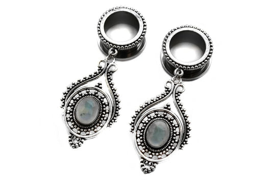 Silver Moonstone Tunnel #LT02 - Fux Jewellery