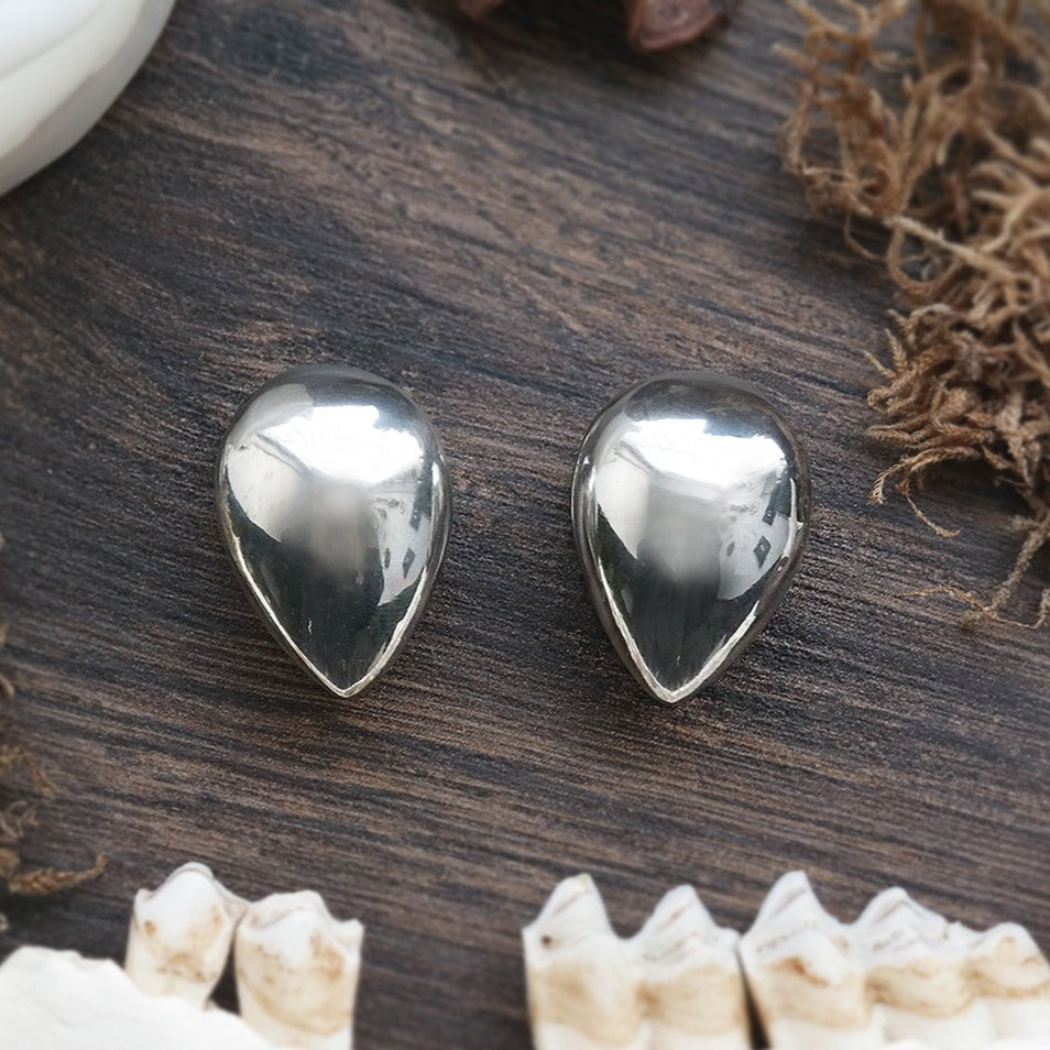 Silver Teardrop Hangers #BH11 - Fux Jewellery