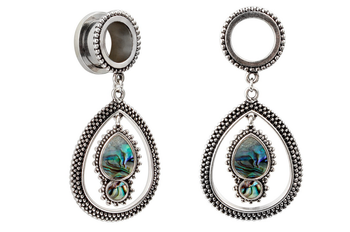 Silver Shell Tribal Tunnel #752 - Fux Jewellery