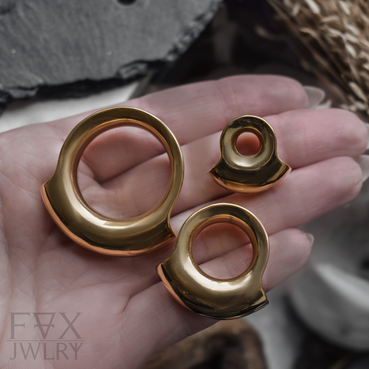Goldene Minimalistische Lobe Tunnel