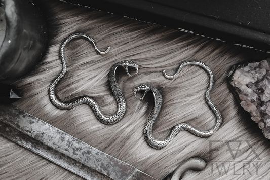 Silver Cobra Ear Weights