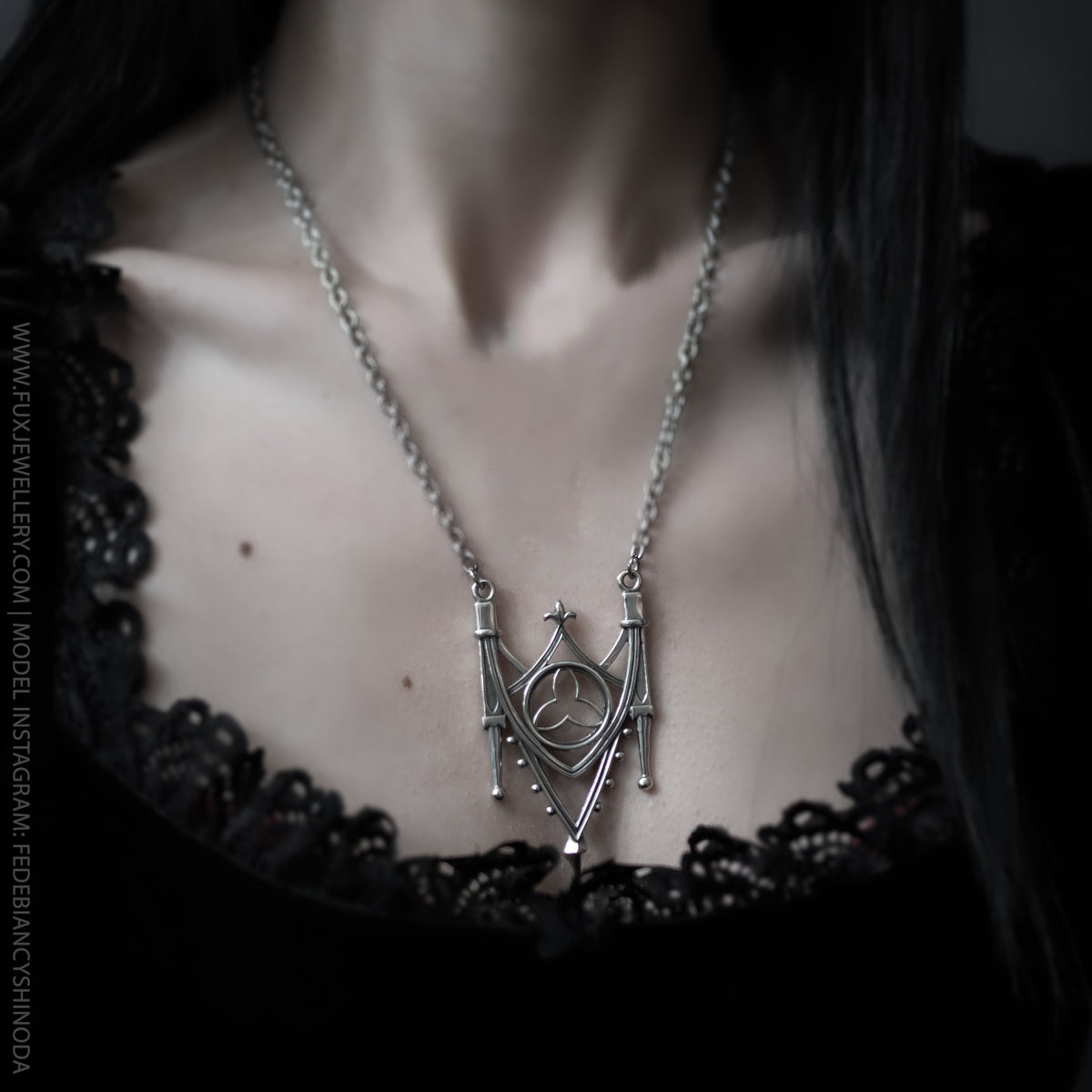 Medieval Gothic Arch Necklace