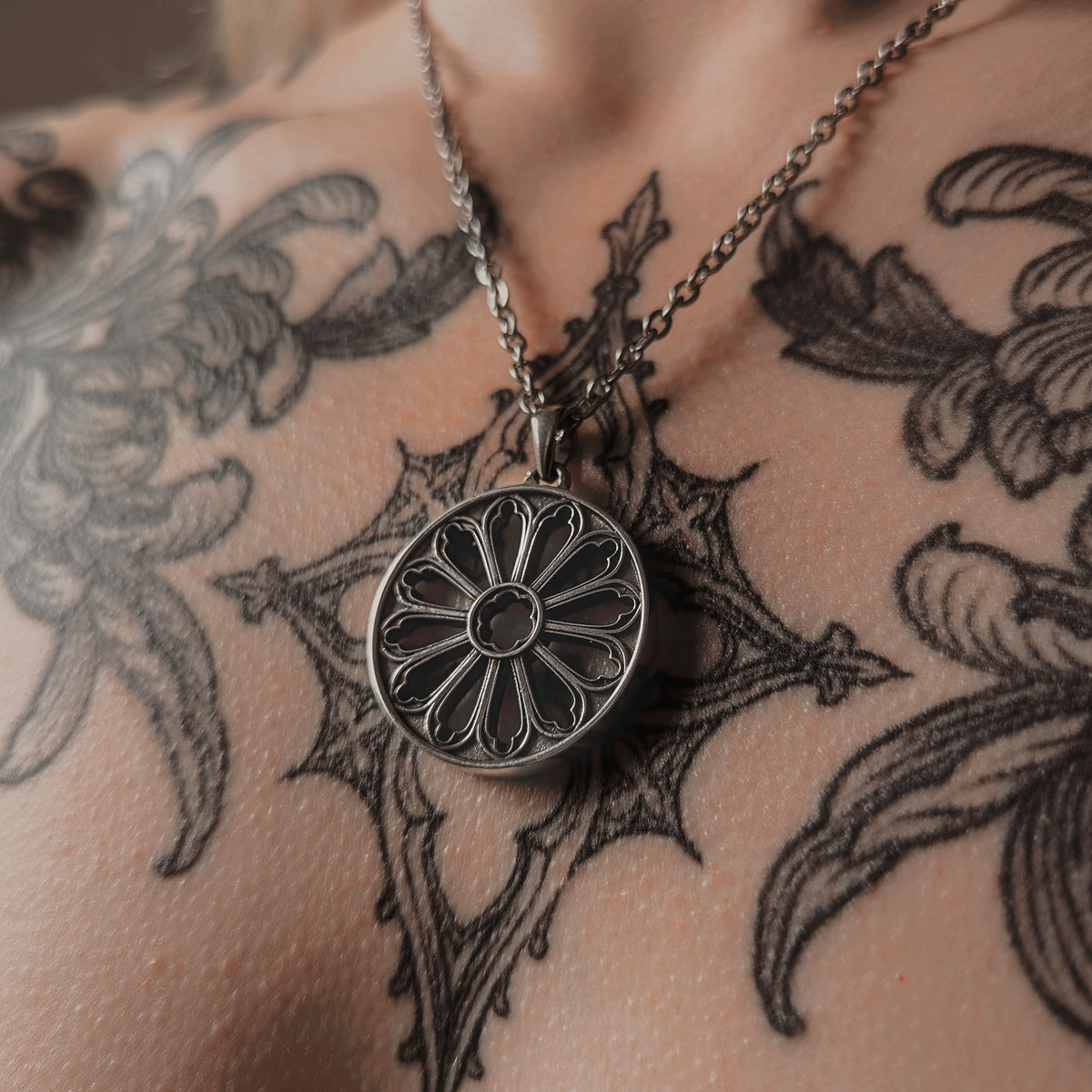 Medieval Gothic Cathedral Window Necklace