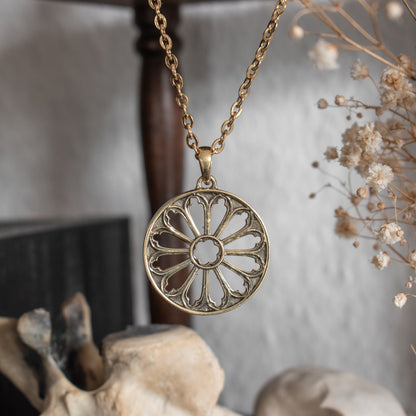 Medieval Gothic Cathedral Window Necklace