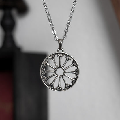 Medieval Gothic Cathedral Window Necklace
