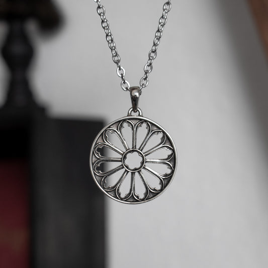 Medieval Gothic Cathedral Window Necklace