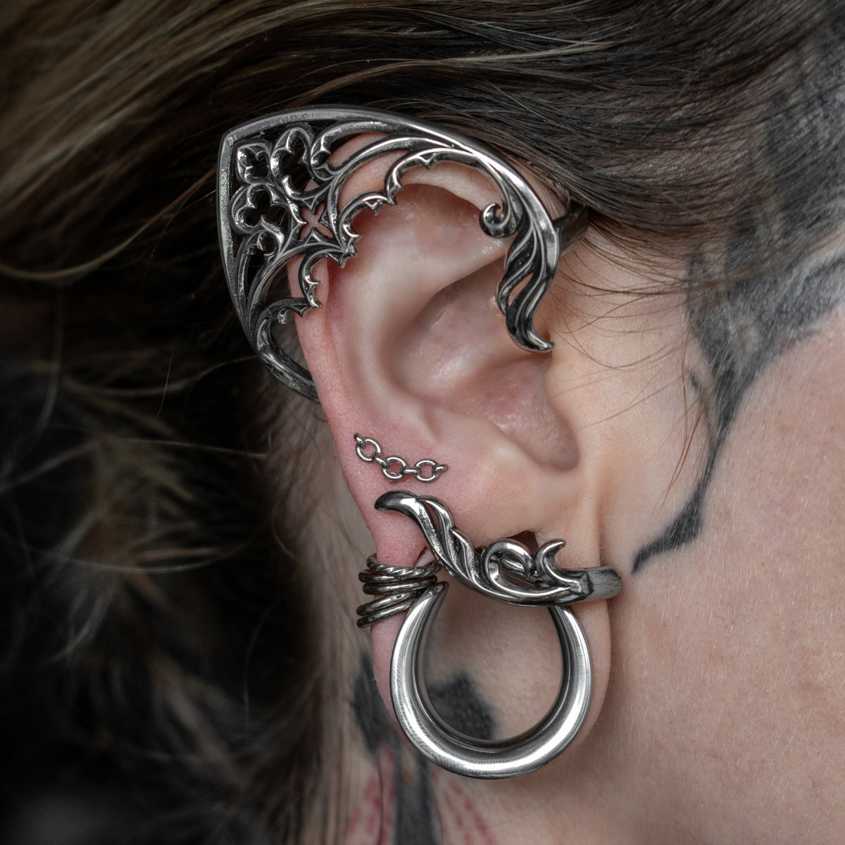 Medieval Gothic Cathedral Ear Cuff