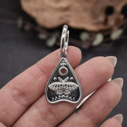 Silberne Planchette Hoop Ohrringe