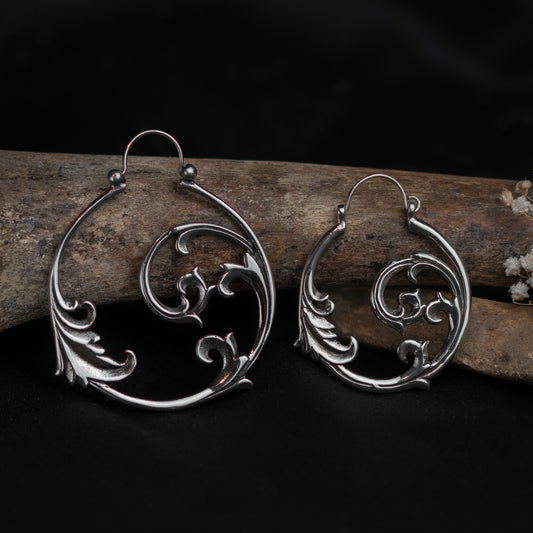 Gothic Ornament Earrings • Silver