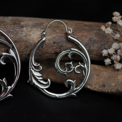 Gothic Ornament Earrings • Silver