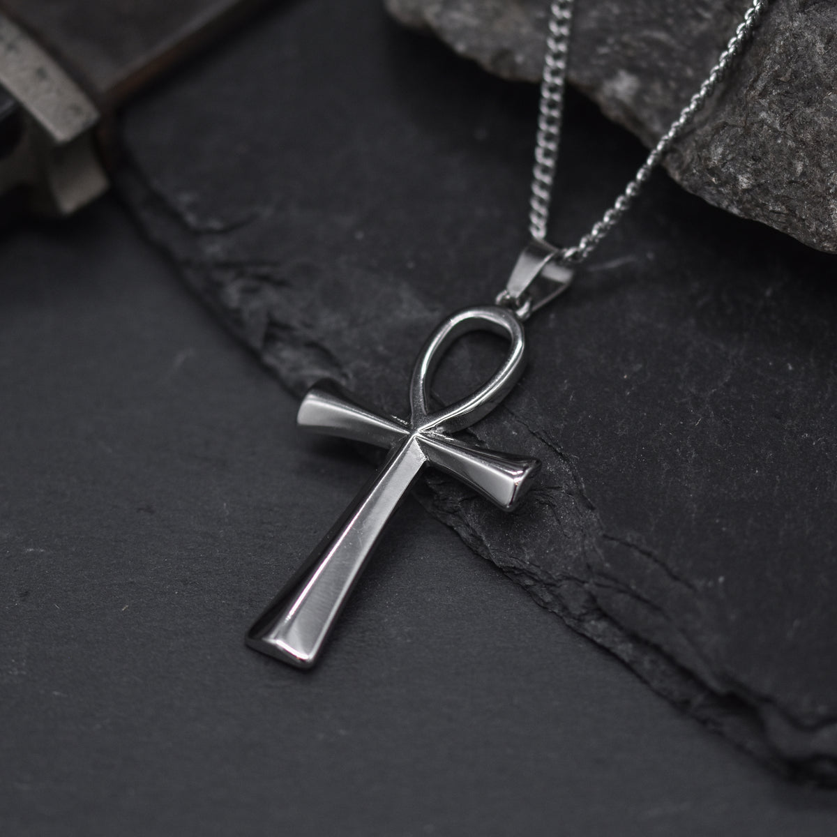 Ankh Necklace – Silver & Gold