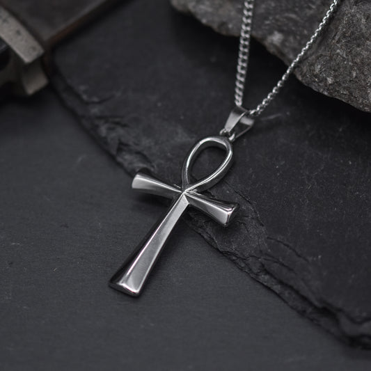 Ankh Necklace – Silver & Gold