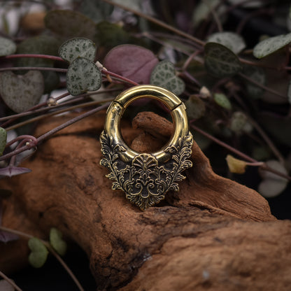 Golden Baroque Clicker Ear Weights