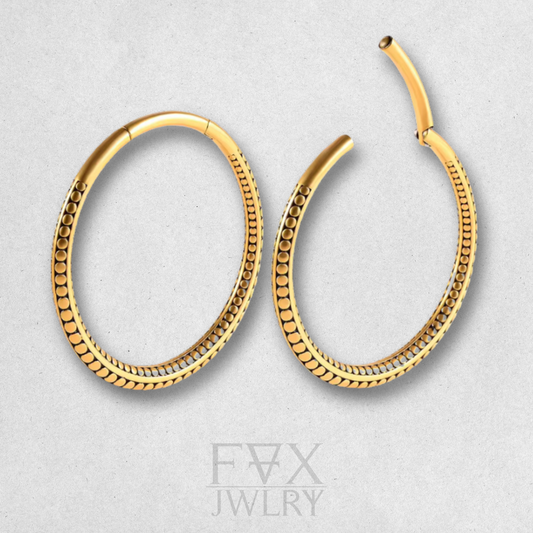 Large Tribal Clicker Hoops