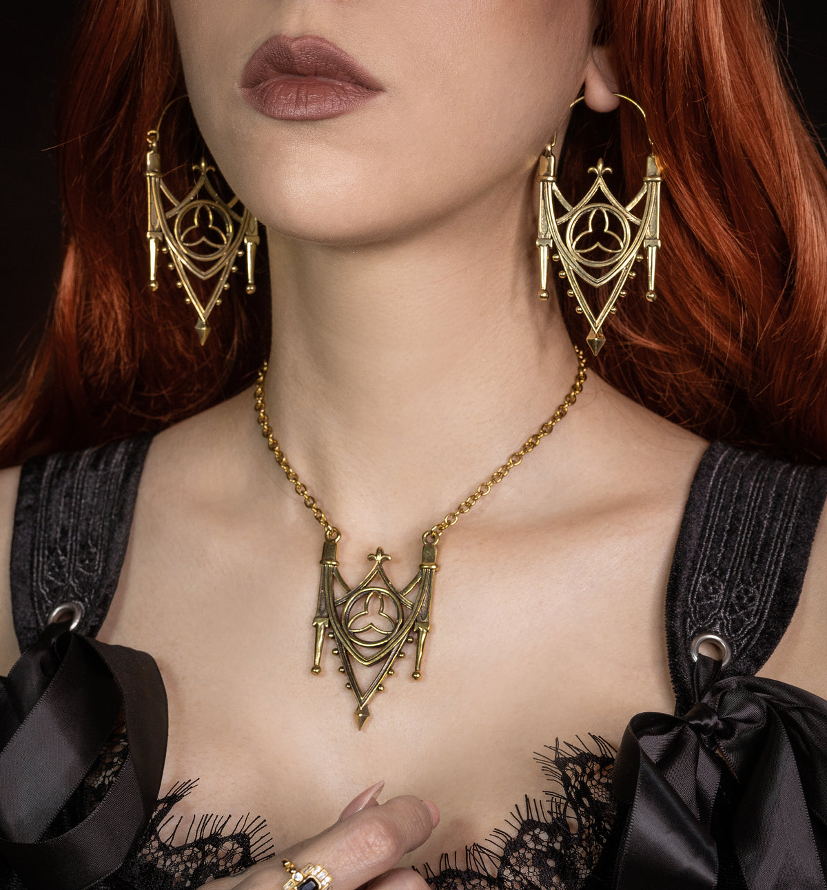 Medieval Gothic Arch Necklace