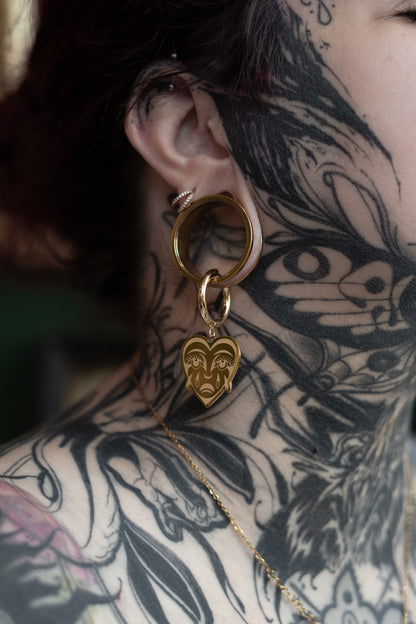 Crying Heart Ohrringe - Gold