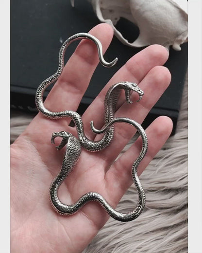 Silver Cobra Ear Weights