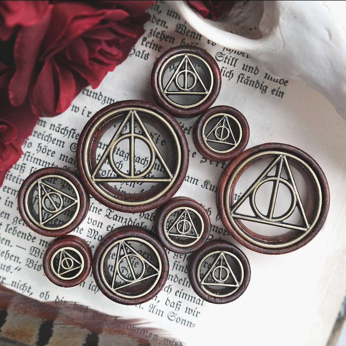 wooden Deathly Tunnel #780 - Fux Jewellery