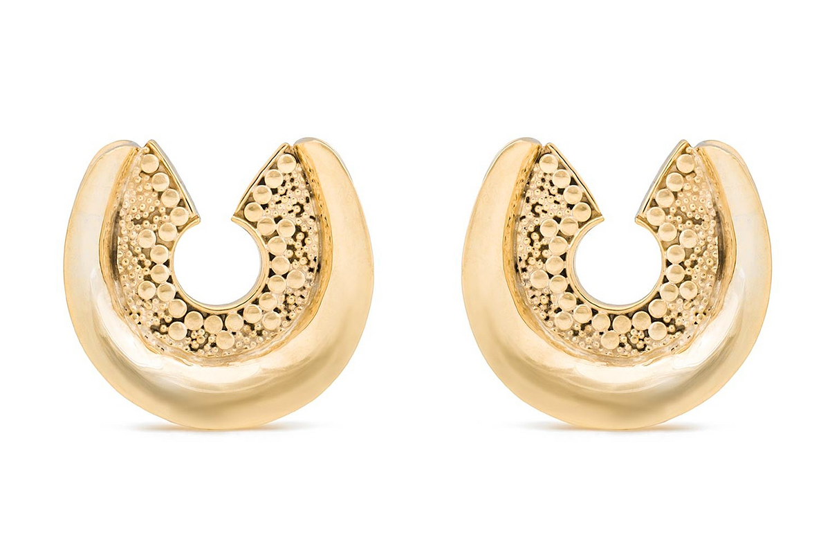 Golden Maya Saddle Hangers #BH08 - Fux Jewellery