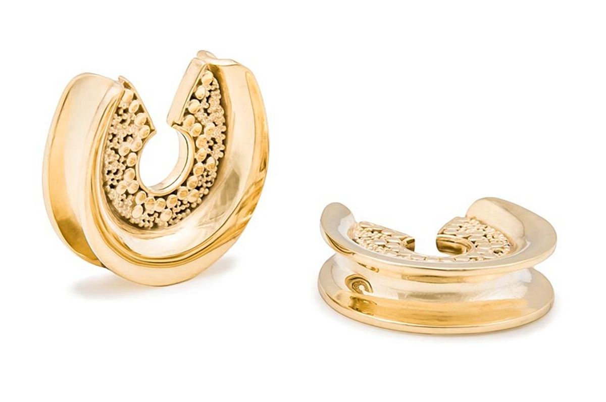 Golden Maya Saddle Hangers #BH08 - Fux Jewellery