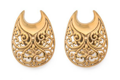 Golden Nataraja Brass Hangers #BH02 - Fux Jewellery