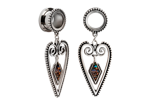 Silver Cosmic Heart Tunnel #856 - Fux Jewellery