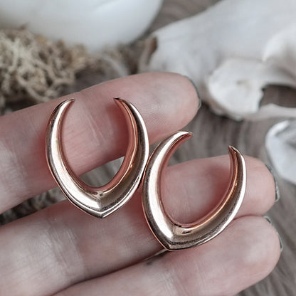 Rose Gold V-Shaped Saddle Hangers #SH03 - Fux Jewellery