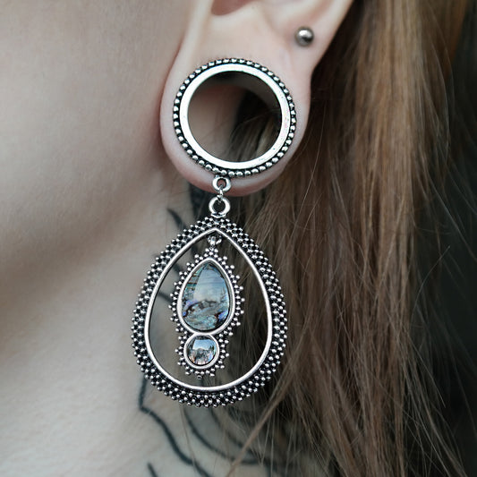 Silver Shell Tribal Tunnel #752 - Fux Jewellery