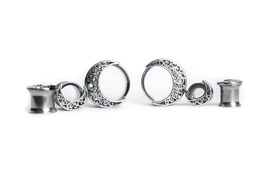 small crescent Moon Tunnel #785 - Fux Jewellery