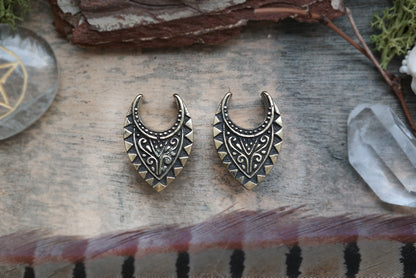 Bronze Aztec Brass Hangers #BH04 - Fux Jewellery