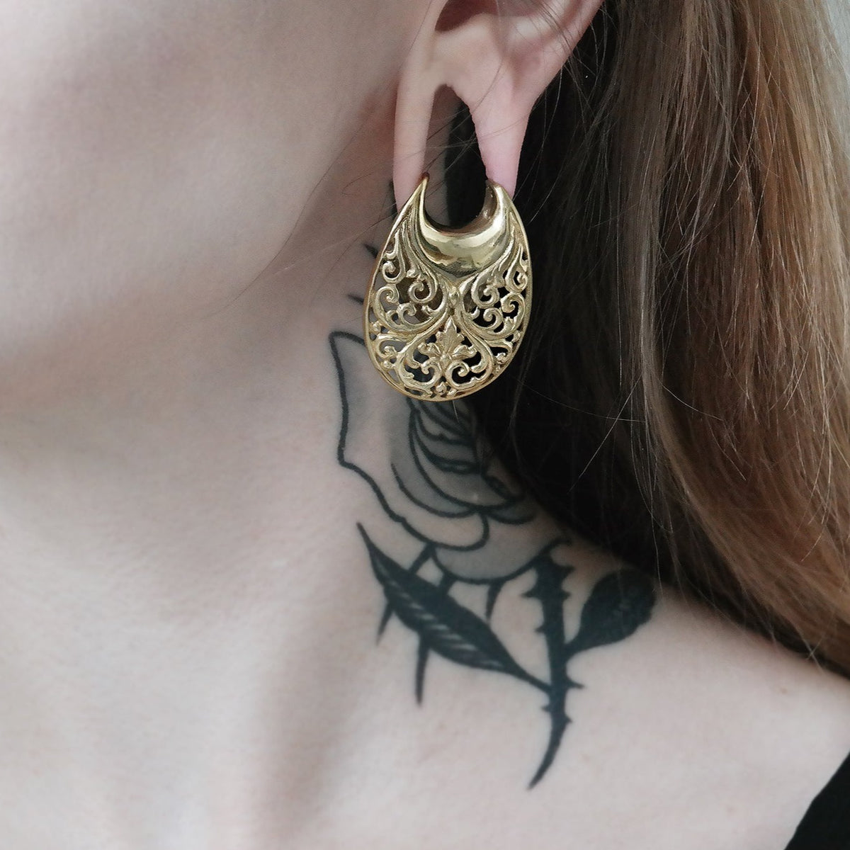 Golden Nataraja Brass Hangers #BH02 - Fux Jewellery