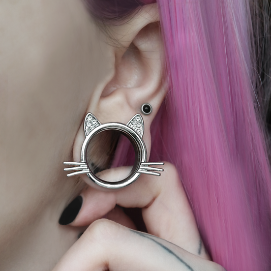 Silver Kitty Tunnel #834 - Fux Jewellery