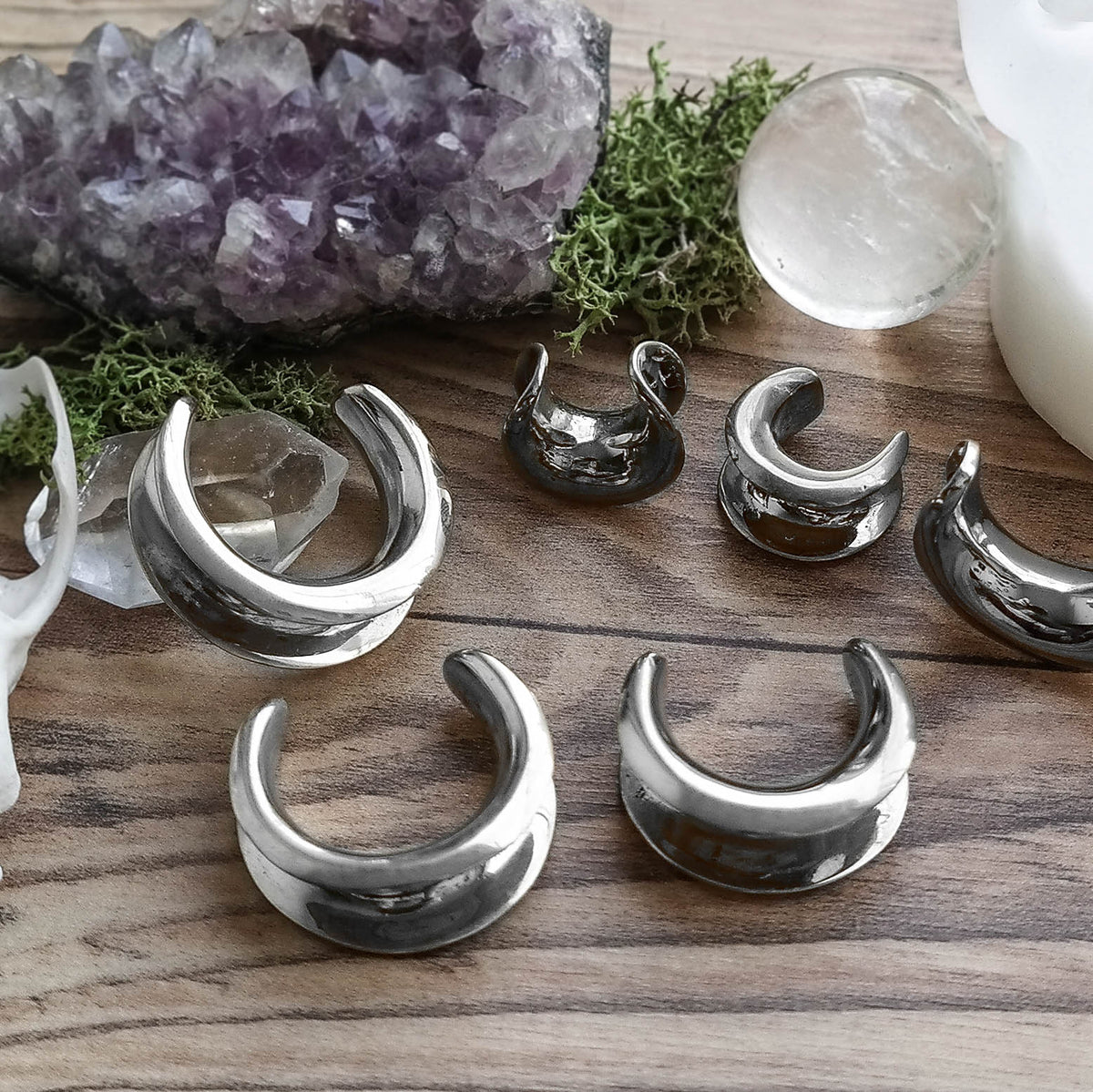 Silver Brass Saddle Spreaders #BH06-S - Fux Jewellery