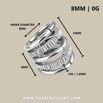 Silberner Multi Ring Cuff