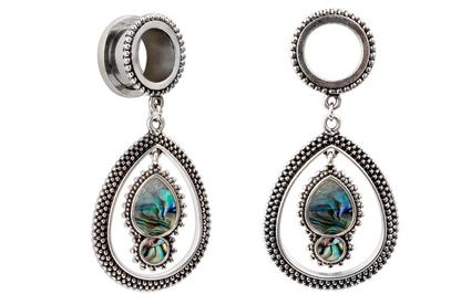 Silver Shell Tribal Tunnel #752 - Fux Jewellery
