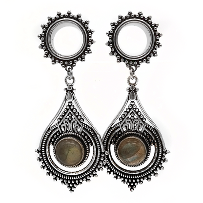 Silver Labradorite Boho Tunnel #LT01 - Fux Jewellery