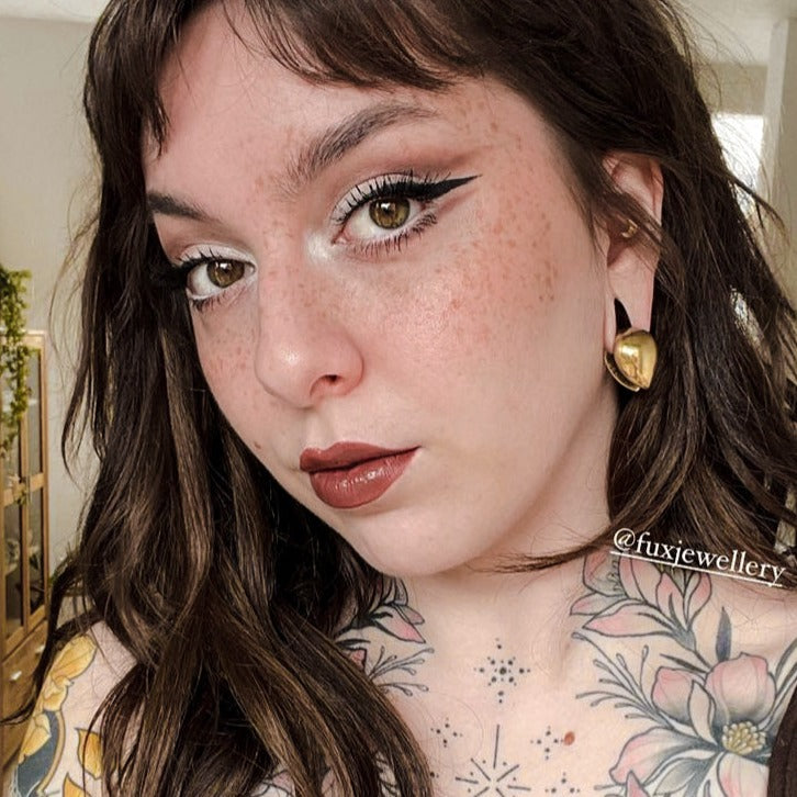 Golden Teardrop Ear Weights