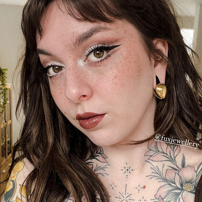 Golden Teardrop Ear Weights
