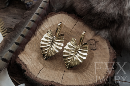 Golden Leaf Ear Weights