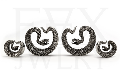 Silver Serpent Saddle Spreaders Fux Jewellery