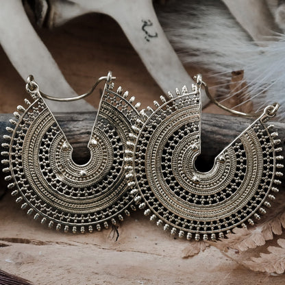 Golden Sun Goddess Hoops