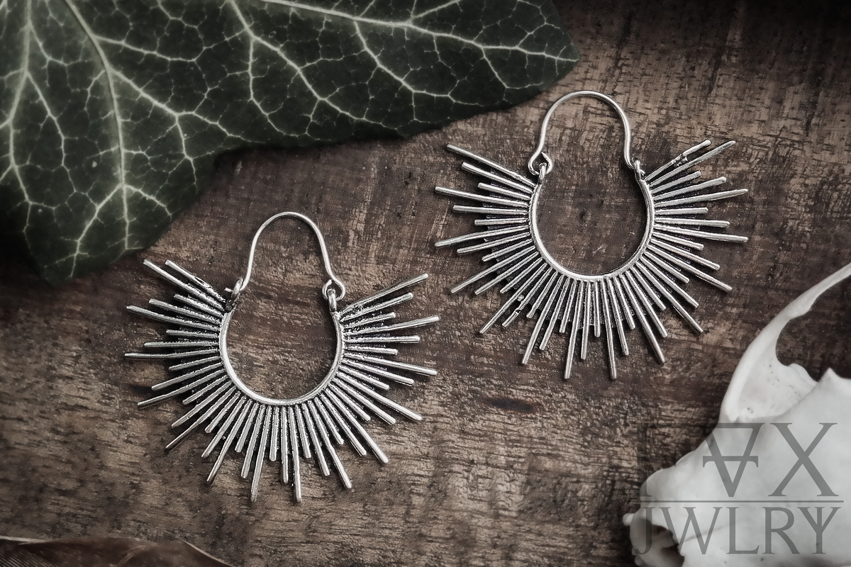 Silver Halo Hoops