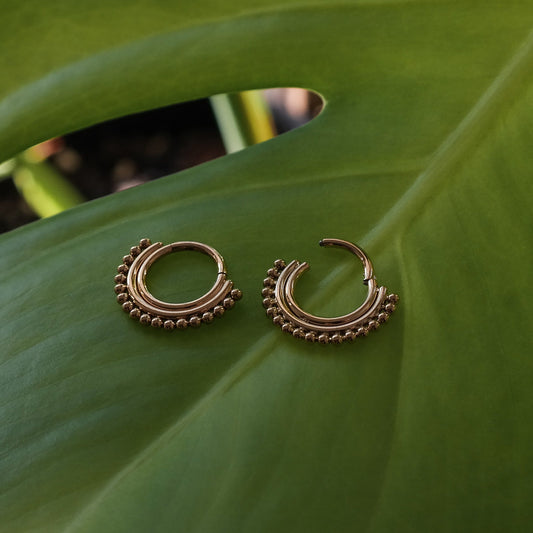Golden Tribal Septum Clicker