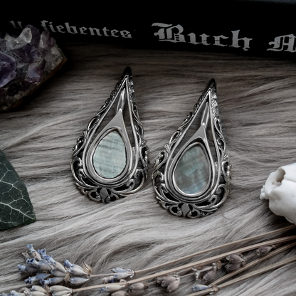 Silver Elven Tears Ear Weights