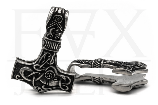 Silver Mjölnir Ear Weights